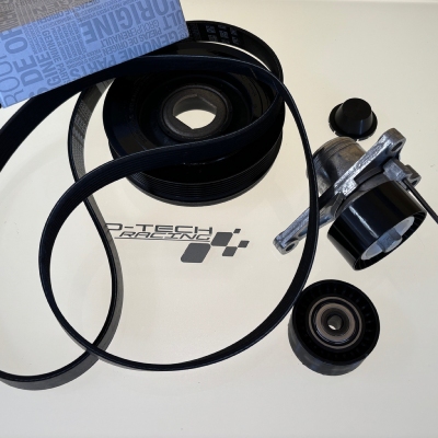 KIT COURROIE ACCESSOIRE, GALET TENDEUR ET POULIE DAMPER ORIGINE RENAULT pour Mégane 2RS Dci