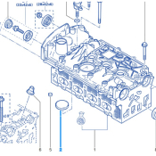 BOUCHON ETANCHEITE MILIEU CULASSE ARBRES A CAMES Pour Twingo 2RS, R1 et R2