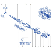 ROULEMENT ARBRE PRIMAIRE Pour Clio 2RS MODELE 2 OU ENTRE PIGNONS 4/5